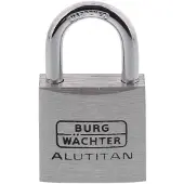 Burg wachter 36151 Hänglås 30.00 mm Lika låsning Aluminium Nyckel