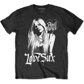 Ginza.se Avril Lavigne: Unisex T-Shirt/Love Sux (Black) (Back Print) (Small)