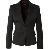 HUGO för kvinnor. 50516131 Aredana blazer svart (36), Casual, Parti, Syntetisk, Klassisk