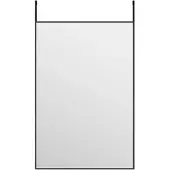 vidaXL Dörrspegel svart 40x60 cm glas och aluminium