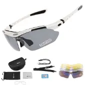 RockBros 10002 Polariserade cykelglasögon - Vit