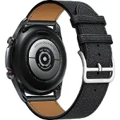 Beline Watch strap 20mm Hermes Leather black /black box