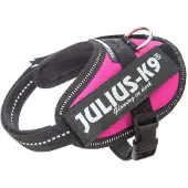 Julius-K9 K9 IDC sele, str. Baby 2, mörkrosa, 33-45 cm