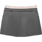 Pull&Bear Kjol mörkgrå / puder