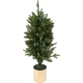 Home Styling Collection konstgjort julgran i gyllene kruka, 90 cm