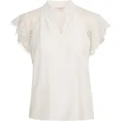 Cream Blus 'Nola' vit