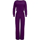 Winshape Jumpsuit ' JS101LSC ' plommon