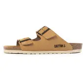 Bayton Pantolette 'Atlas' camel / svart
