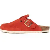 Bayton Pantolette 'MILKY' brun / guld