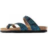 Bayton Pantolette 'Diane' beige / mörkblå / svart