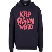 9N1M SENSE Sweatshirt 'Keep Fashion Weird' grenadine / svart