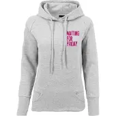 Merchcode Sweatshirt gråmelerad / mörkrosa