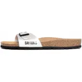 Bayton Pantolette 'Zephyr ' svart / vitmelerad