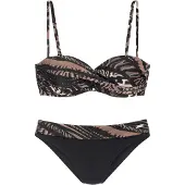 LASCANA Bikini brun / svart