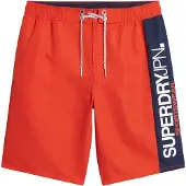 Superdry för män. M3010229A Röd sportbaddräkt (L), Strandkläder, Återvunnen polyester, Hållbar
