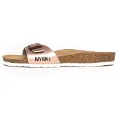 Bayton Pantolette 'Zephyr' roséguld / svart