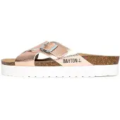 Bayton Pantolette 'Ajax' roséguld / rosa / svart