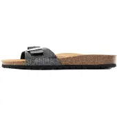 Bayton Pantolette 'Zephyr' karamell / svart