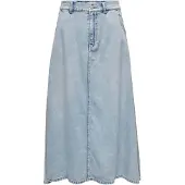 ONLY Kjol 'Mindy' blå denim