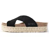 Bayton Pantolette 'Penelope' beige / svart