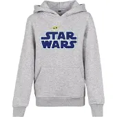 Mister tee Star Wars Blue Logo Tröja Med Huva