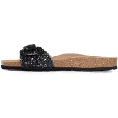 Bayton Pantolette 'Zephyr' brun / brokad / svart