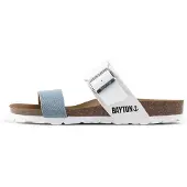Bayton Pantolette 'Valence' blå denim / vit