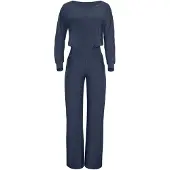 Winshape Jumpsuit ' JS101LSC ' antracit / vit