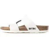 Bayton Pantolette 'Navia' svart / vit