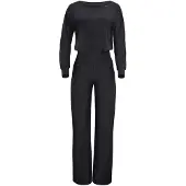 Winshape Jumpsuit ' JS101LSC ' svart / vit
