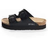 Bayton Pantolette 'Japet' grå / svart