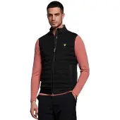 Lyle & Scott Check Quilt Back Fleece Väst