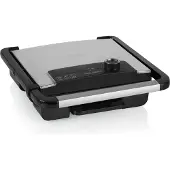Princess 01.112425.01.001 Panini-grill Elektrisk Non-stick-beläggning, Kontrolljus, hopfällbar Svart