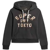 Superdry Glitter Graphic Logo Huvtröja