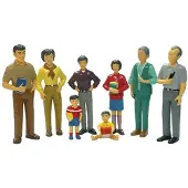 Miniland Asiatiska Familjefigurer 8 Enheter