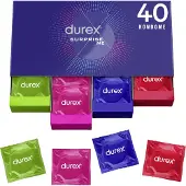 Durex Surprise Me Premium Variety Pack Kondomer 40 st - LjusrosaKlar - LjusrosaKlar