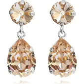 Caroline Svedbom Classic Drop örhängen silk rhodium