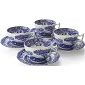 Spode Blue Italian frukostkopp blå/vit