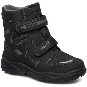 Superfit Snöboots 'Husky' mörkbrun / grå / pastelllila / vit
