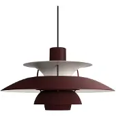 Louis Poulsen Taklampa , Röd, Vardagsrum, Metall