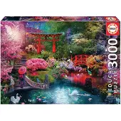 Educa Pussel 3000 Japansk Trädgård