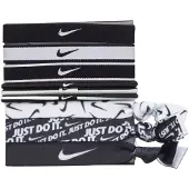 Nike Blandade hårband 9 st 3 bredder svart och vitt