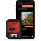 Garmin inReach Messenger Plus, Svart, Röd, Slagtålig, Temperaturbeständig, Vattentålig, IPX7, MIP, 2,74 cm (1.08"), 160 x 68 pixlar