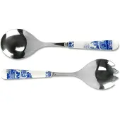Spode - Salladsbestick Blue Italian 2 st 25 cm - Blå - Bestick - Från Homeroom