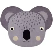 Oyoy Matta - 85x100 cm - Koala - Grå - - One Size - Filt