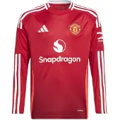 Adidas Manchester United 24/25 Hemma Junior Långärmad T-shirt