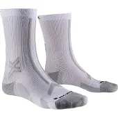 X-socks Trail Run Discover Crew - Löparsockor Arctic White / Pearl Grey 42 - 44