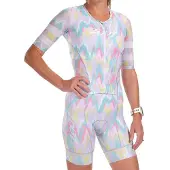 Zoot Aero Full Zip Dream Kortärmad Triathlondräkt