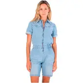 Hurley Oceancare Denim Kortärmad Romper
