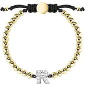La Petite Story Boules Letter R Armband